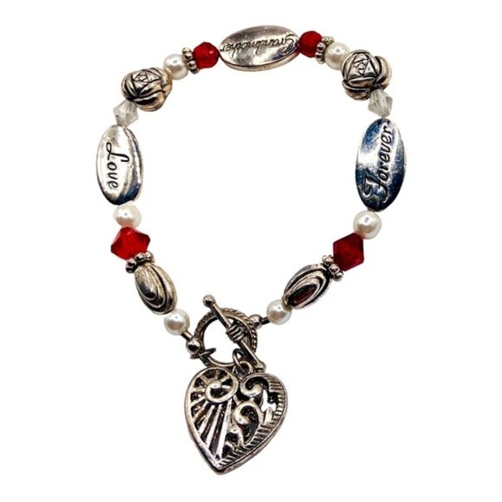 Expressively Yours Love, Grandmother, Forever Silver Tone Bracelet